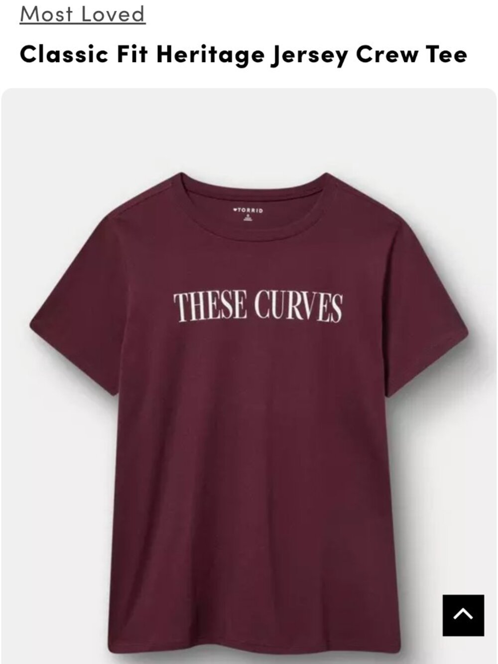 Torrid Classic Fit Heritage Jersey Crew Tee